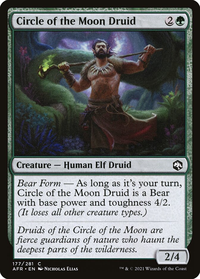 Circle of the Moon Druid, Adventures in the forgotten realms Card Art