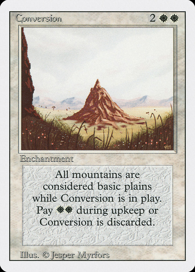 Conversion, Revised edition Card Art