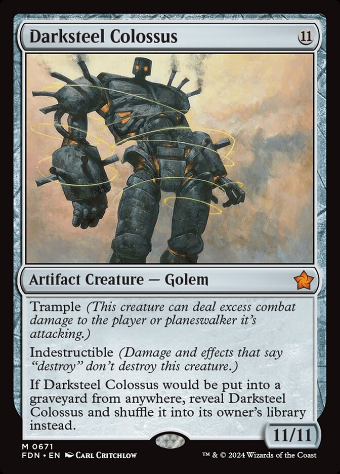 Darksteel Colossus, Foundations Card Art