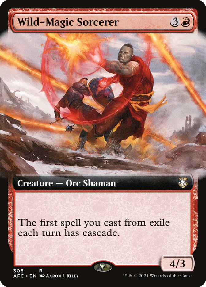 Wild-Magic Sorcerer, Forgotten Realms Commander Card Art