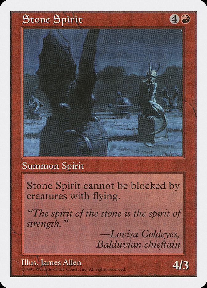 Stone Spirit, Fifth Edition Card Art