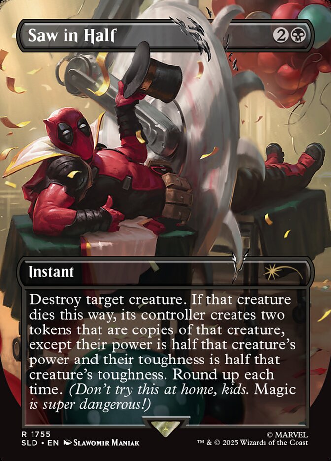 Saw in Half, Secret Lair Drop Card Art