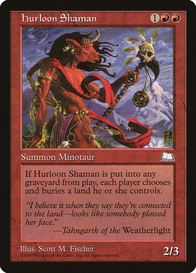 Hurloon Shaman, Weatherlight Card Art