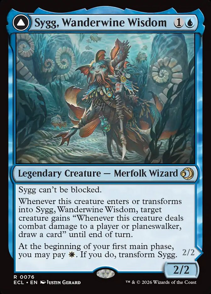 Sygg, Wanderwine Wisdom // Sygg, Wanderbrine Shield, Lorwyn Eclipsed Card Art