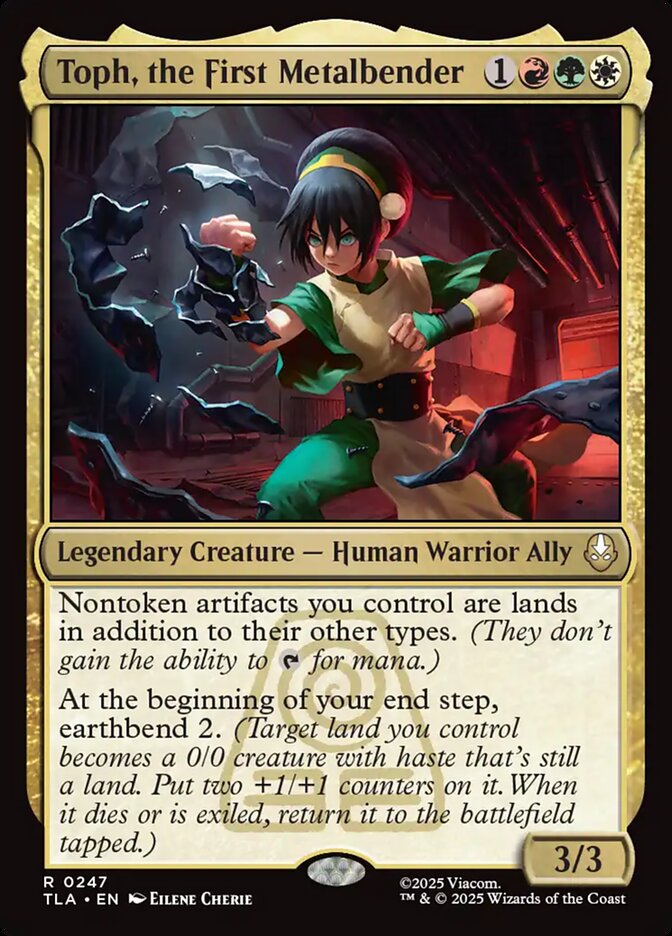Toph, the First Metalbender, Avatar: The Last Airbender Card Art