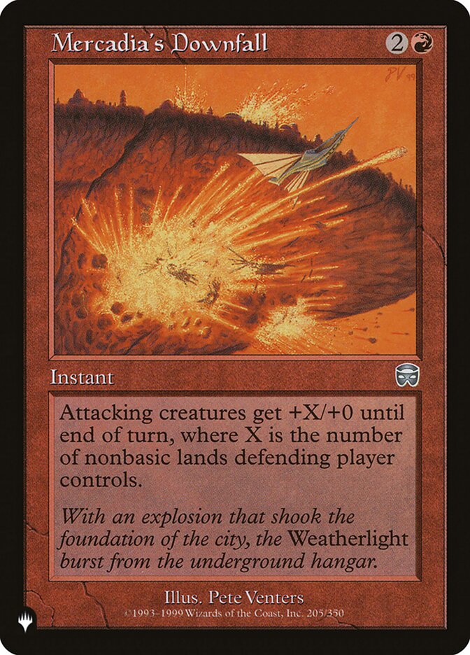 Mercadia's Downfall, The List Card Art