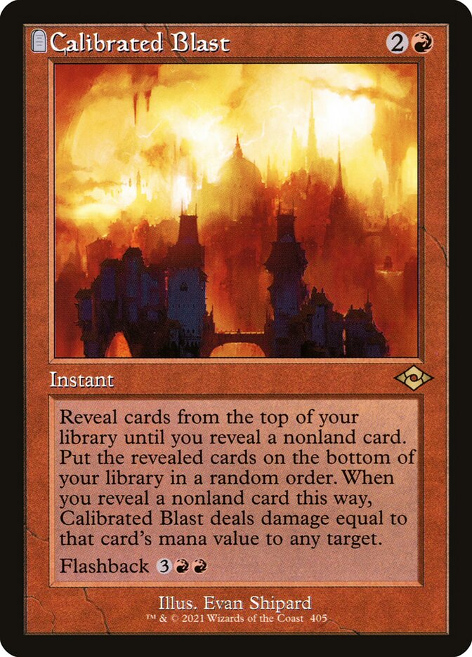 Calibrated Blast, Modern horizons 2 Card Art