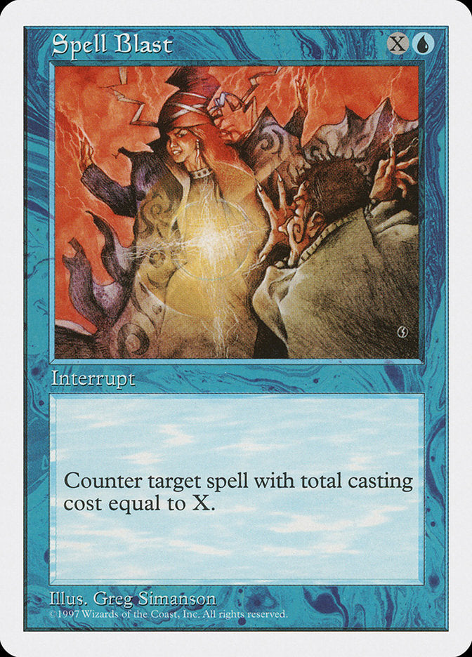 Spell Blast, Fifth edition Card Art