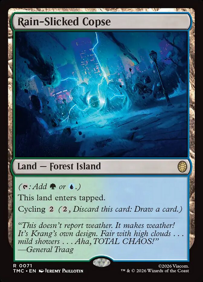 Rain-Slicked Copse, Teenage Mutant Ninja Turtles Eternal Card Art