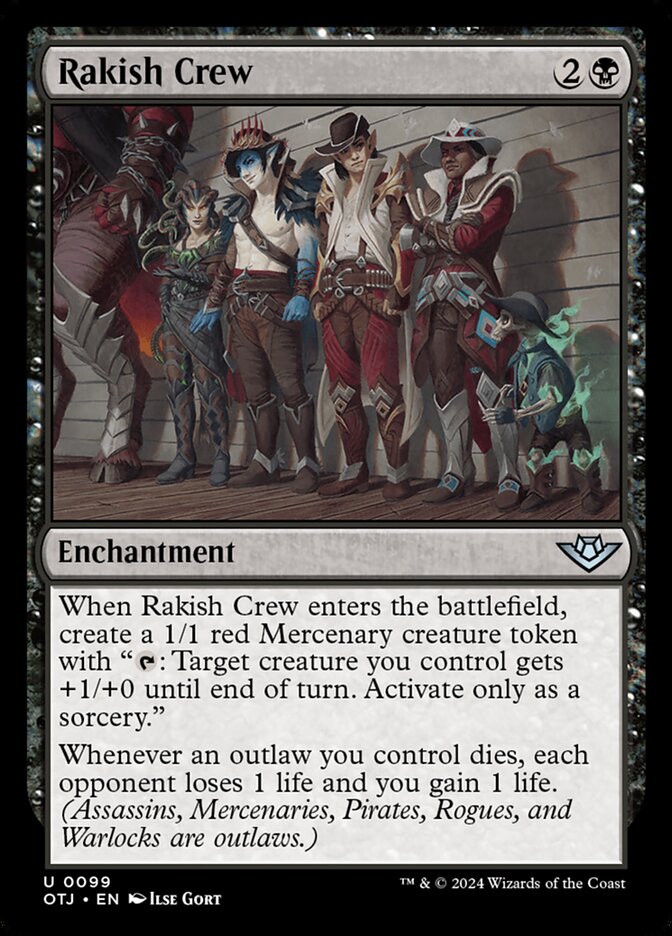 Rakish Crew, Outlaws of thunder junction Card Art