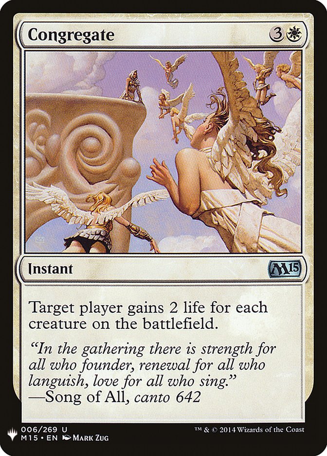 Congregate, The List Card Art