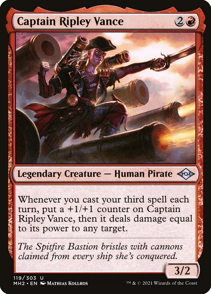 Captain Ripley Vance, Modern horizons 2 Card Art