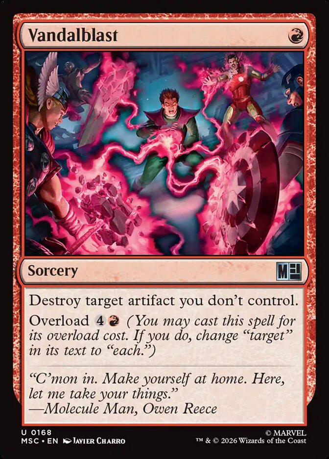 Vandalblast, Marvel Super Heroes Commander Card Art