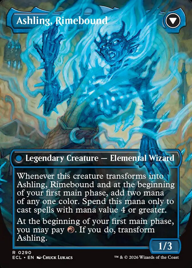 Ashling, Rekindled // Ashling, Rimebound, Lorwyn Eclipsed Card Art