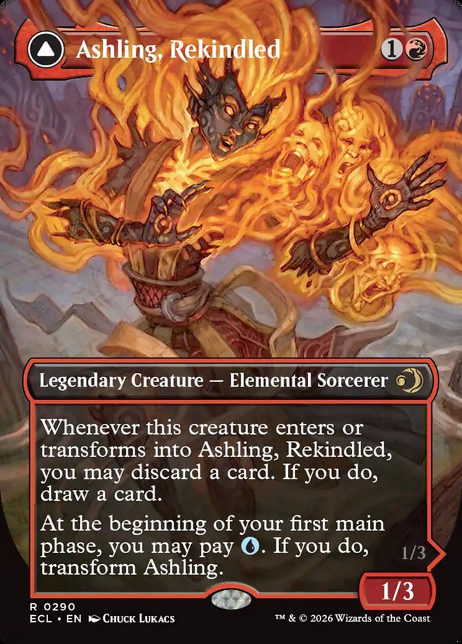 Ashling, Rekindled // Ashling, Rimebound, Lorwyn Eclipsed Card Art