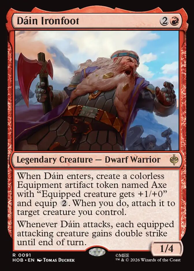 Dáin Ironfoot, The Hobbit Card Art