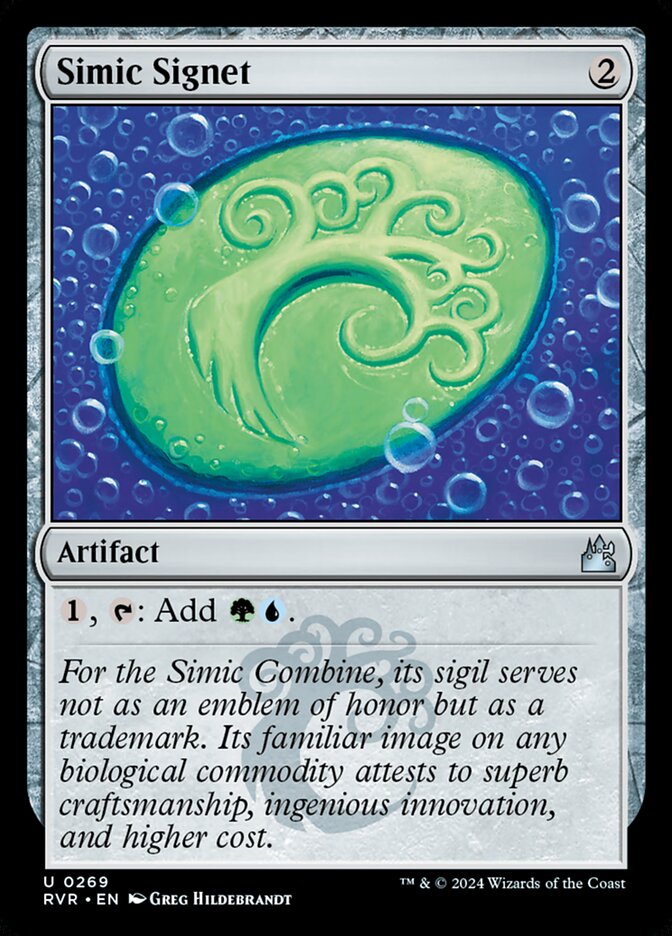 Simic Signet, Ravnica Remastered Card Art