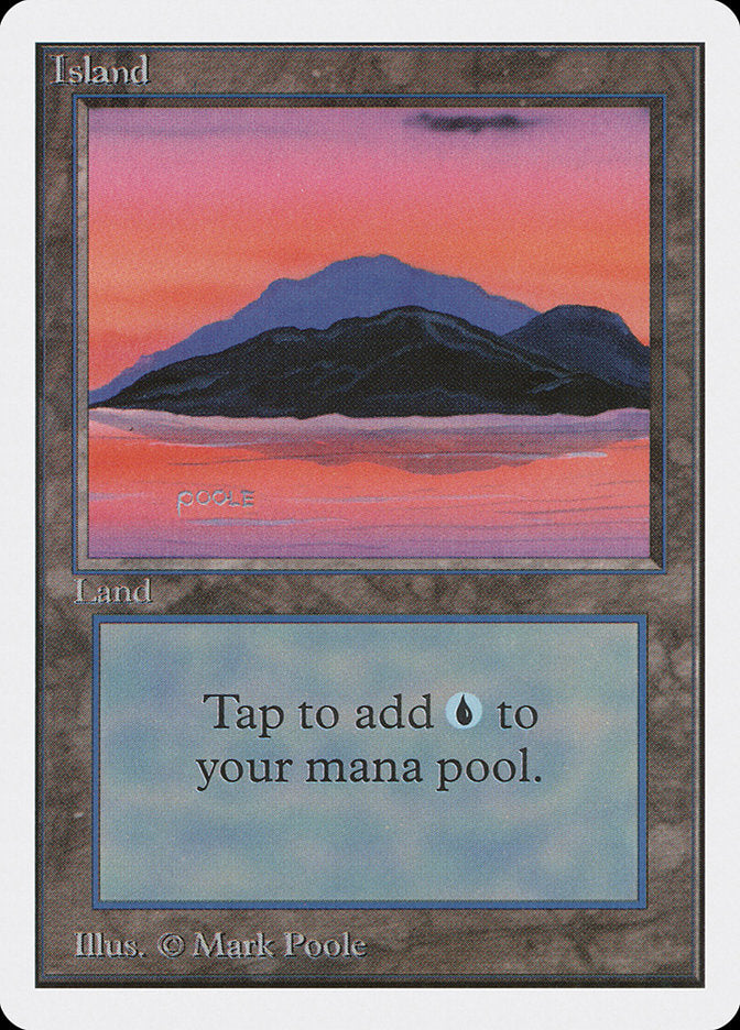 Island, Unlimited edition Card Art