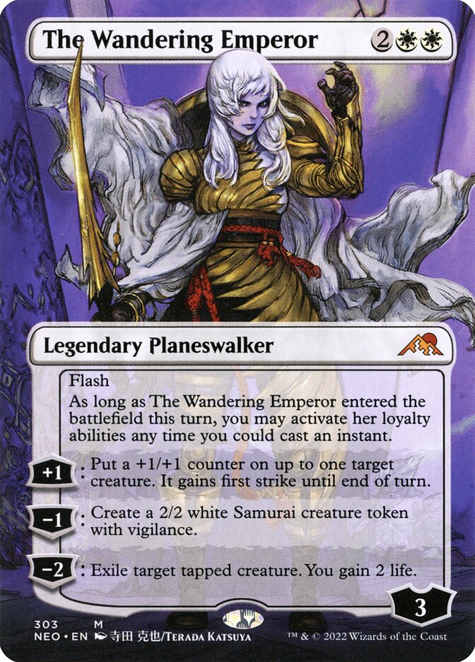 The Wandering Emperor, Kamigawa: Neon Dynasty Card Art