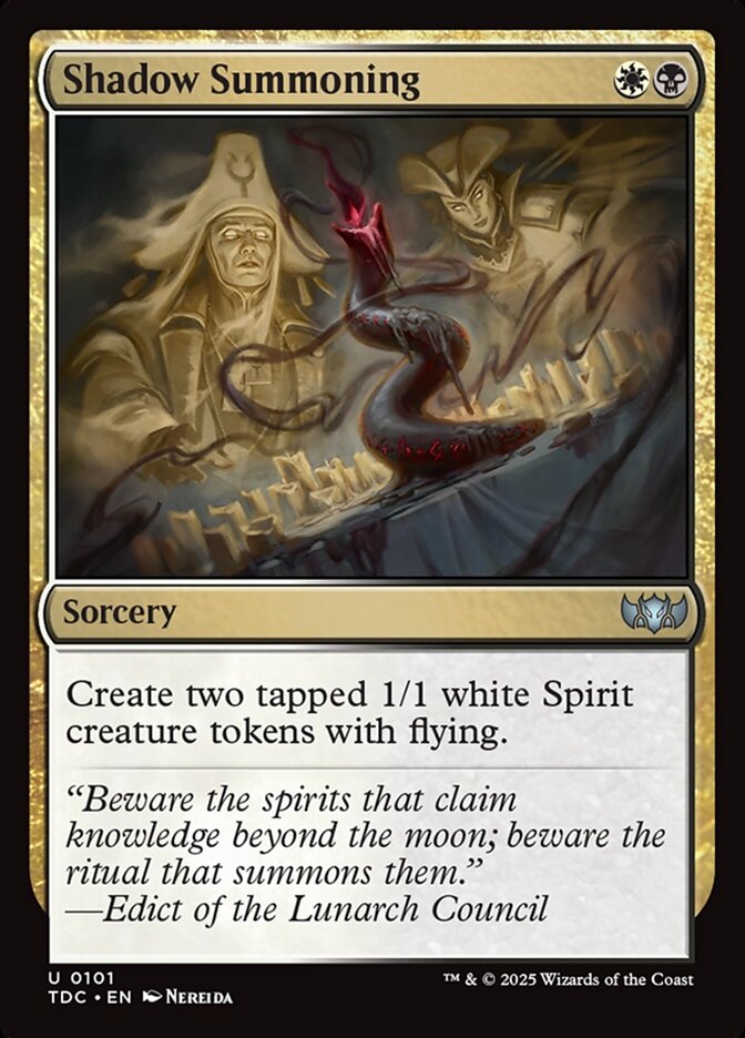 Shadow Summoning, Tarkir: Dragonstorm Commander Card Art