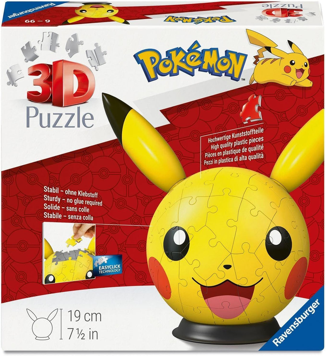 Ravensburger 3D Pussel: Pikachu With Ears