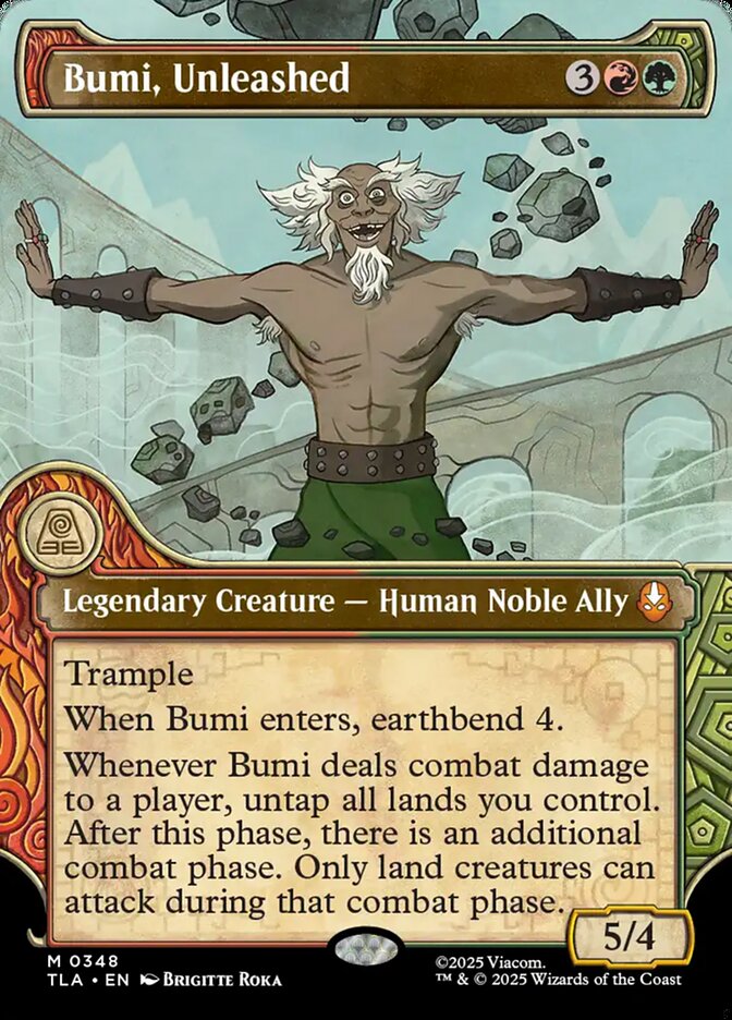 Bumi, Unleashed, Avatar: The Last Airbender Card Art