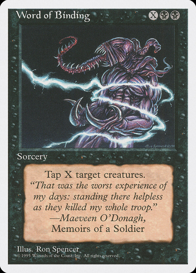 Word of Binding, Fourth edition Card Art