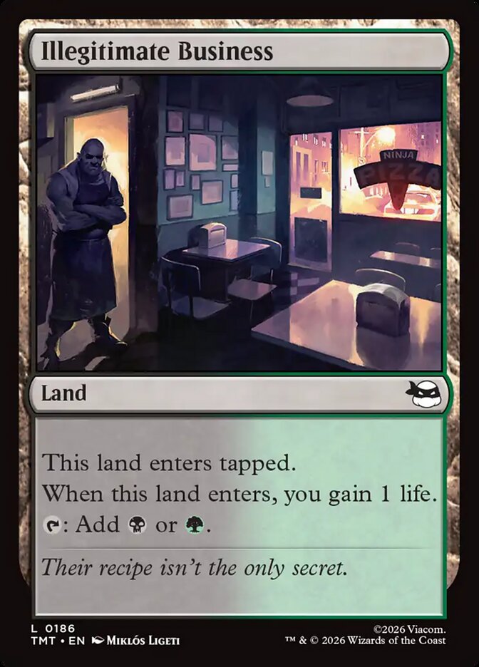 Illegitimate Business, Teenage Mutant Ninja Turtles Card Art