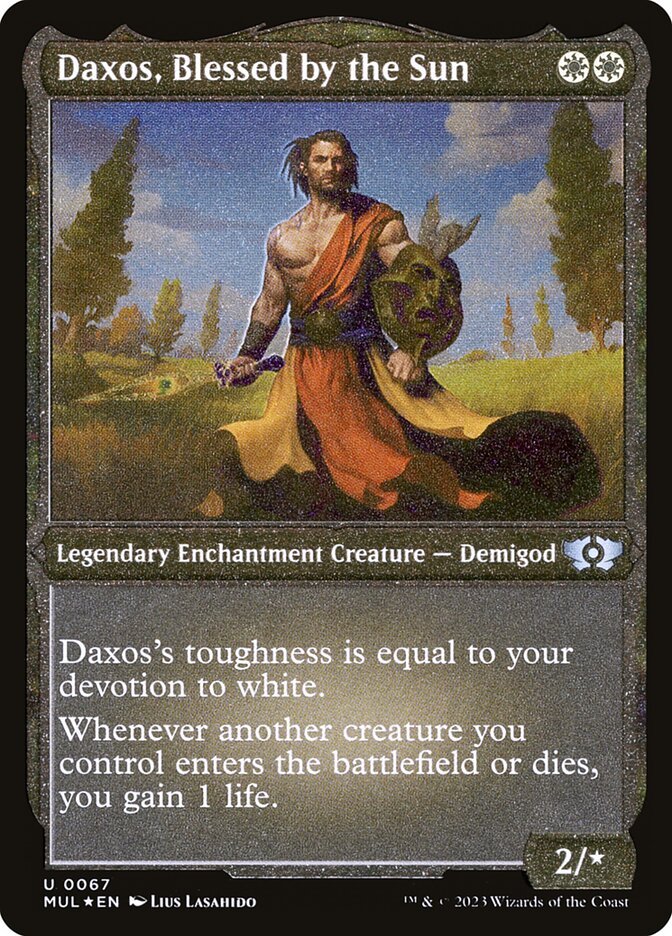 Daxos, Blessed by the Sun - Etched Foil