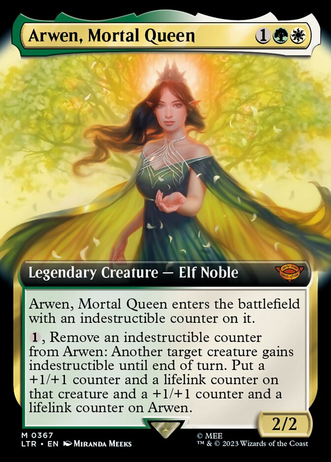 Arwen, Mortal Queen, The Lord Of The Rings: Tales Of Middle-Earth Card Art