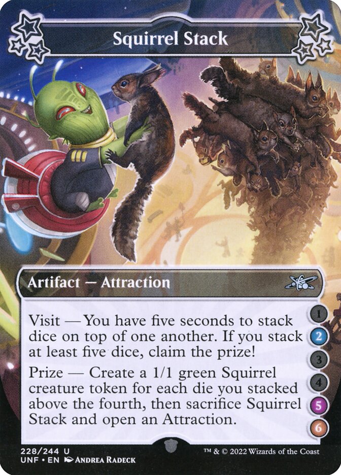 Squirrel Stack, Unfinity Card Art