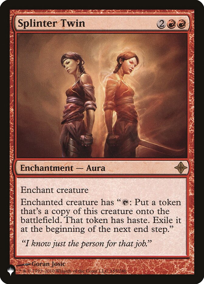 Splinter Twin, The list Card Art