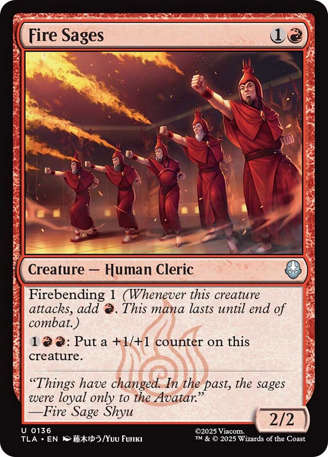 Fire Sages, Avatar: The Last Airbender Card Art