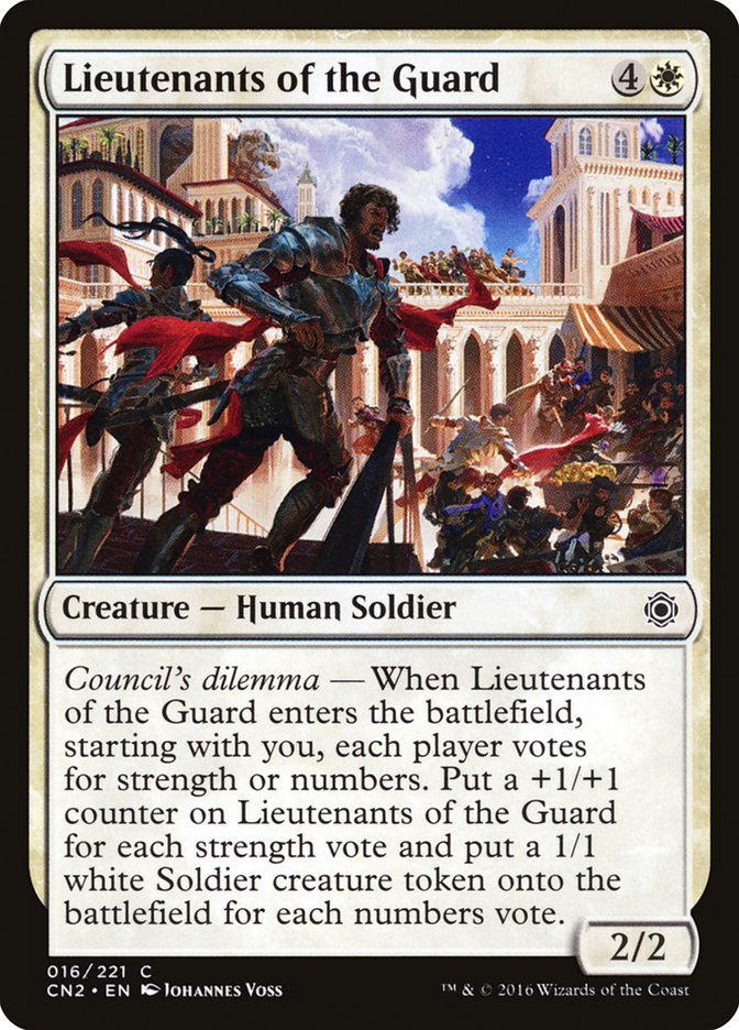 Lieutenants of the Guard, Conspiracy: take the crown Card Art
