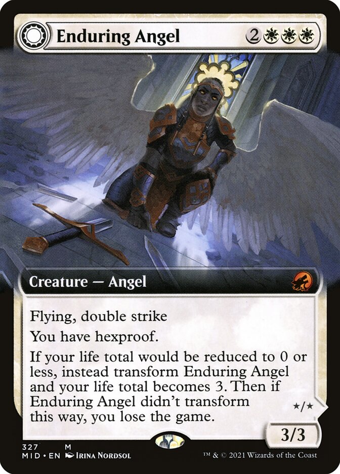 Enduring Angel // Angelic Enforcer, Innistrad: Midnight Hunt Card Art