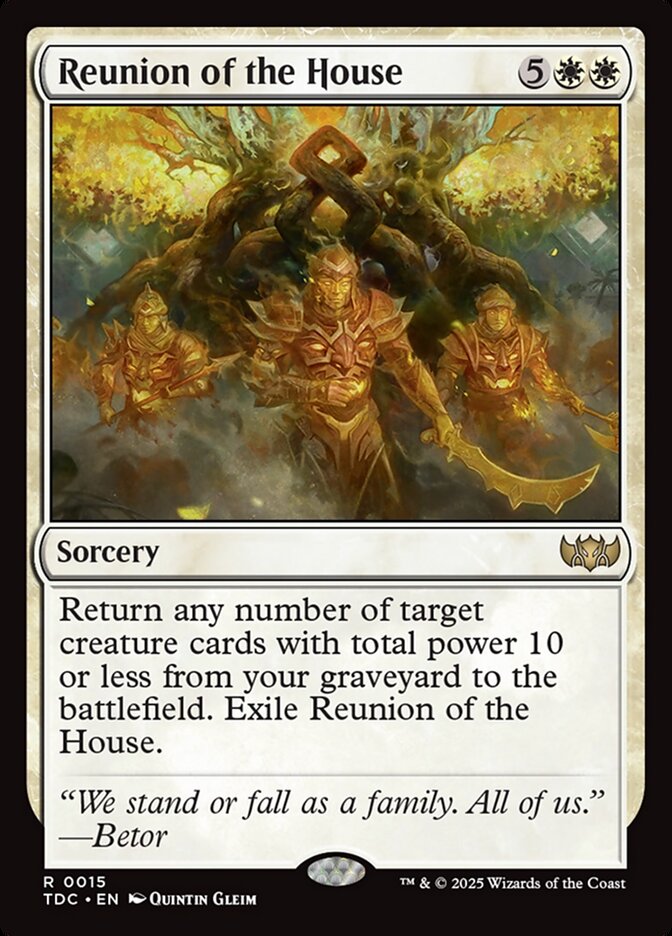Reunion of the House, Tarkir: Dragonstorm Commander Card Art