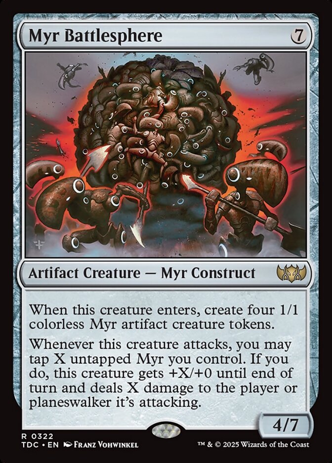 Myr Battlesphere, Tarkir: Dragonstorm Commander Card Art