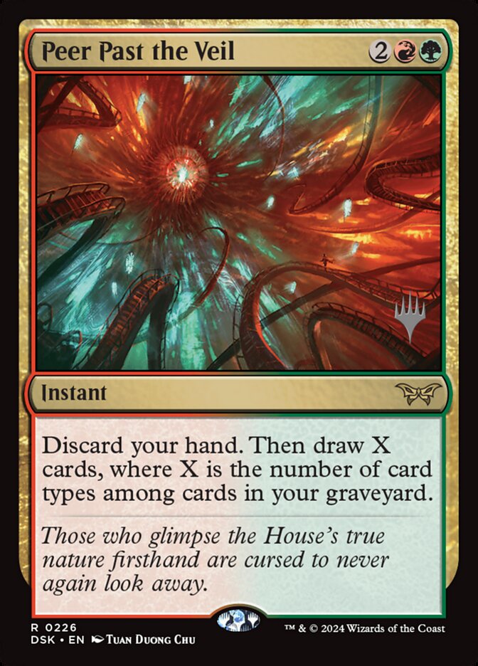 Peer Past the Veil, Duskmourn: House Of Horror Promos Card Art