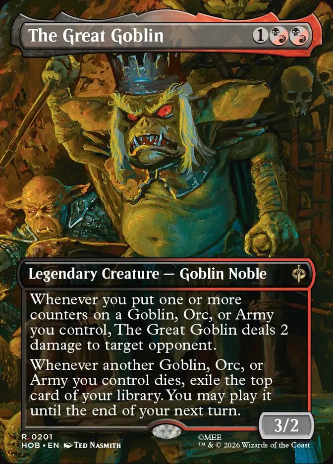 The Great Goblin, The Hobbit Card Art