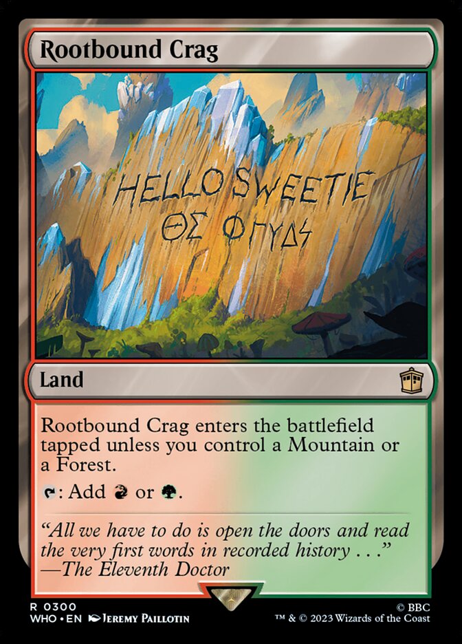 Rootbound Crag, Doctor Who Card Art