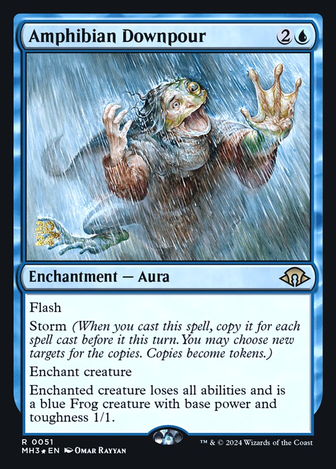 Amphibian Downpour, Modern Horizons 3 Promos Card Art