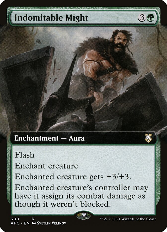 Indomitable Might, Forgotten Realms Commander Card Art