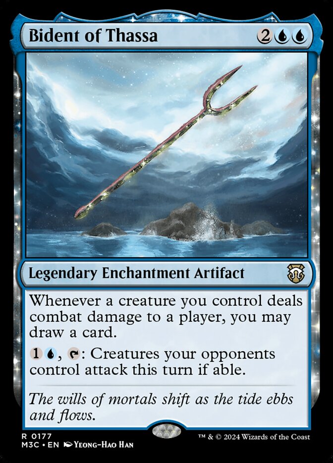 Bident of Thassa, Modern horizons 3 commander Card Art