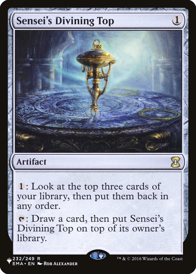 Sensei's Divining Top, The list Card Art