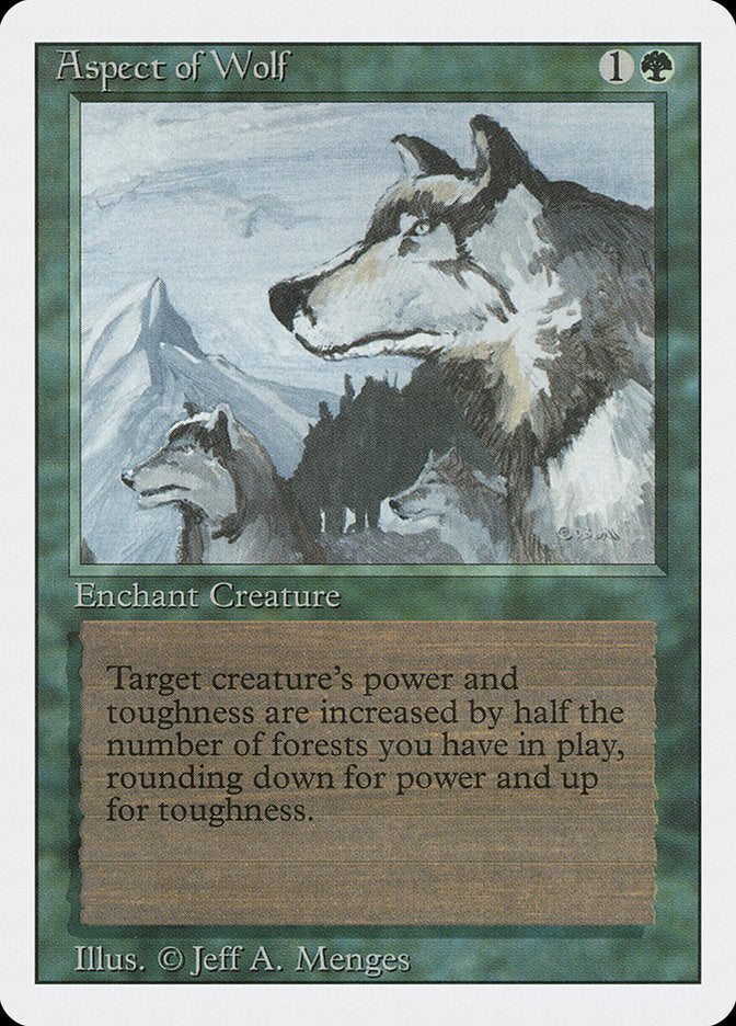 Aspect of Wolf, Revised Edition Card Art