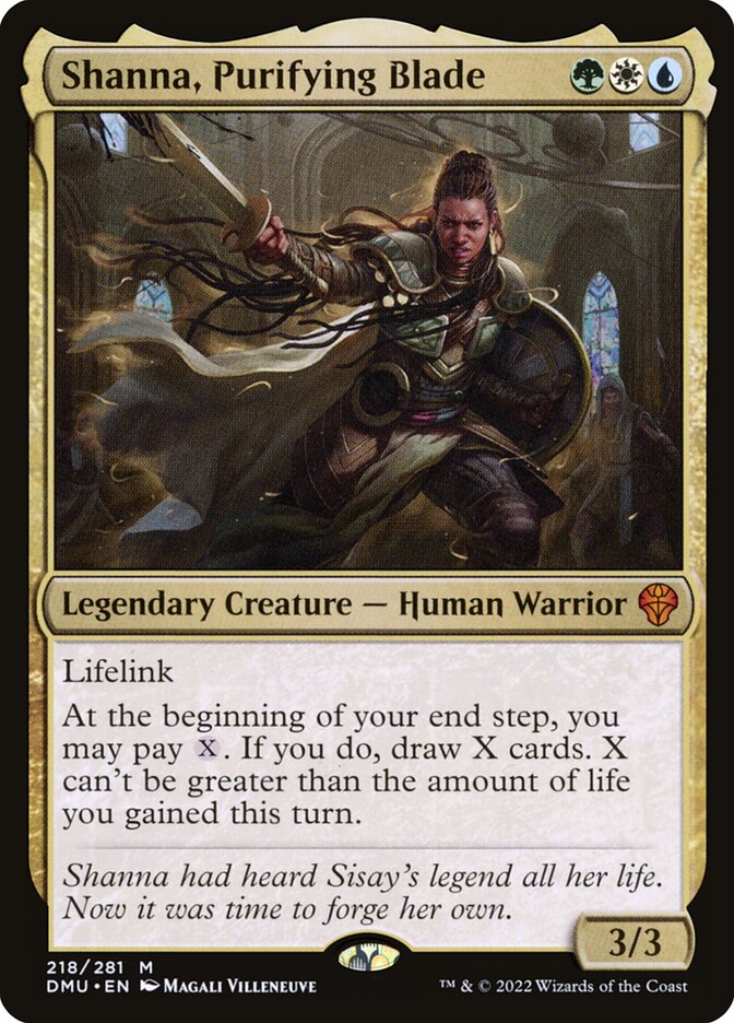 Shanna, Purifying Blade, Dominaria United Card Art