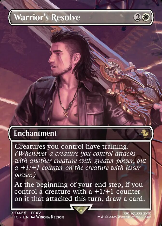 Warrior's Resolve, Final Fantasy Commander Card Art