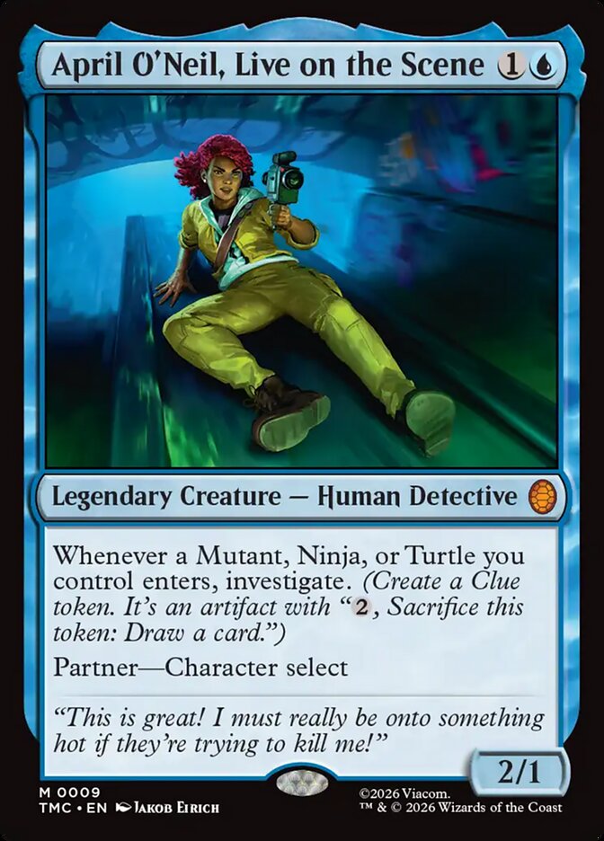 April O'Neil, Live on the Scene, Teenage Mutant Ninja Turtles Eternal Card Art