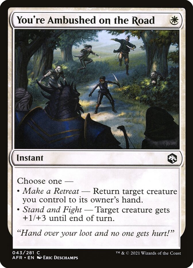 You're Ambushed on the Road, Adventures In The Forgotten Realms Card Art