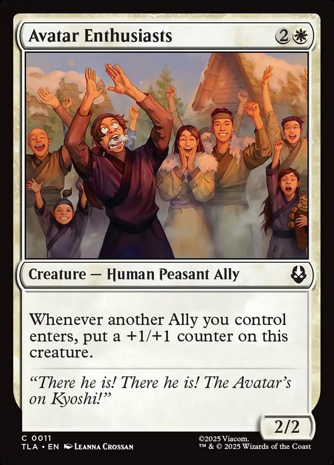 Avatar Enthusiasts, Avatar: The Last Airbender Card Art
